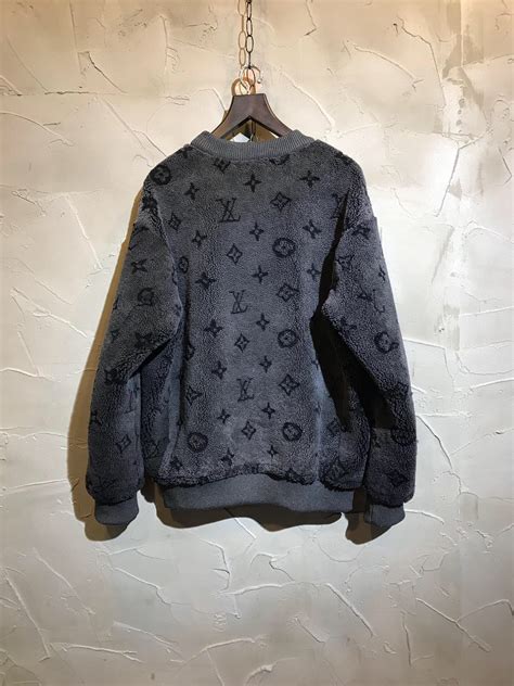 lv jacket grey|louis vuitton sherpa jacket.